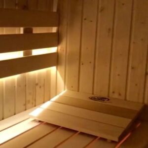 Contenedor de sauna, cabina de sauna, sauna al aire libre, sauna al aire libre completa