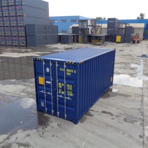 Nuevo contenedor de envío HC azul de 20 pies