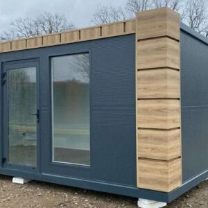 Contenedor de oficina, contenedor residencial, cobertizo de jardín, barril de jardín de oficina