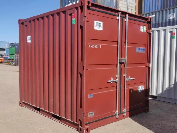 Contenedor de envío rojo usado de 10 pies - immagine 3