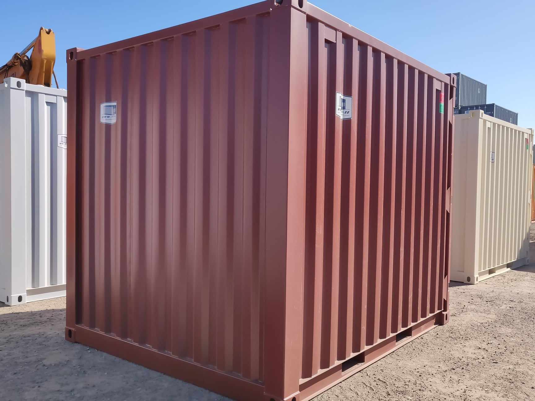 Contenedor de envío rojo usado de 10 pies - immagine 4