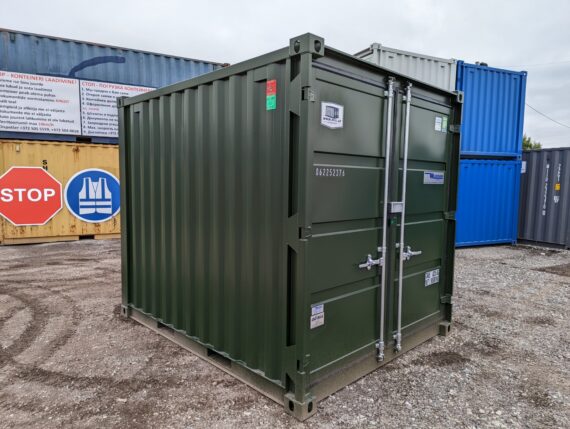 Contenedor de envío verde oscuro de 10 pies usado - immagine 3