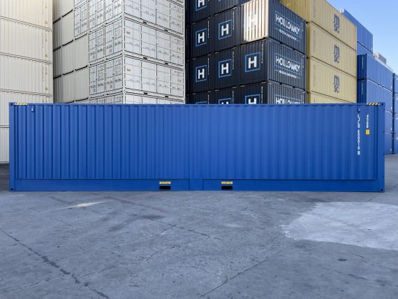 Contenedor de envío abierto azul de 40 pies - immagine 4