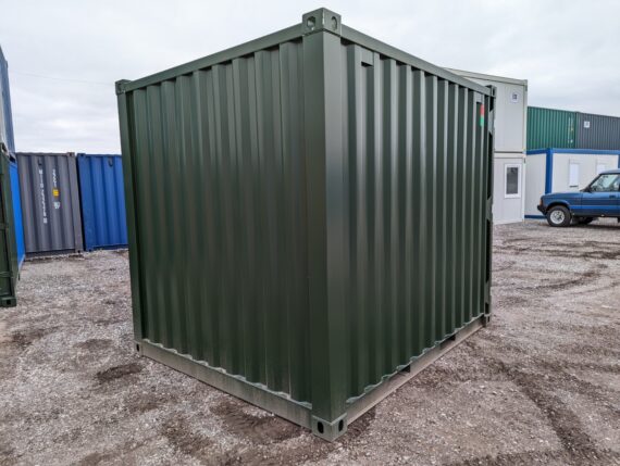 Contenedor de envío verde oscuro de 10 pies usado - immagine 2