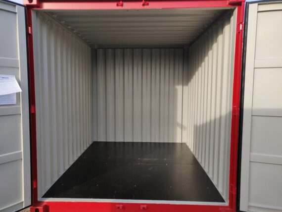 Contenedor de envío rojo usado de 10 pies - immagine 2