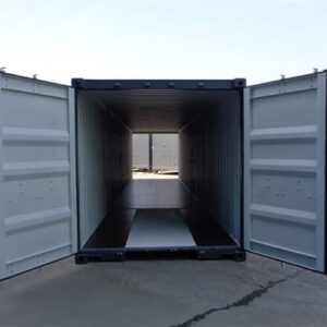 Contenedor marítimo de 40 pies con puertas dobles, nuevo color gris