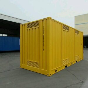 Nuevo contenedor de envío amarillo de 20 pies