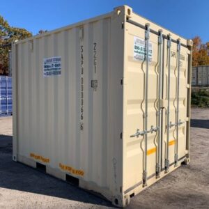 Contenedor de envío beige de 10 pies usado