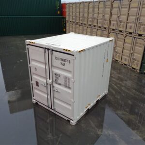 Nuevo contenedor de envío blanco de 10 pies de alto