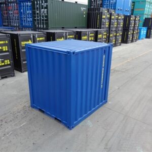 Nuevo contenedor de envío azul de 10 pies de alto