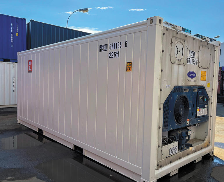 Contenedor refrigerado CW de 20 pies con agregado de transporte usado