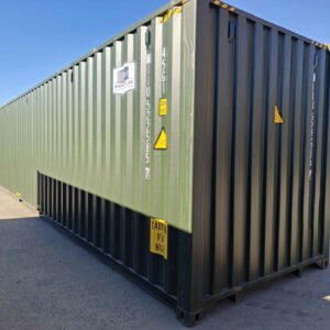 Contenedor de envío verde oscuro MIIU5225857 de 40 HC usado